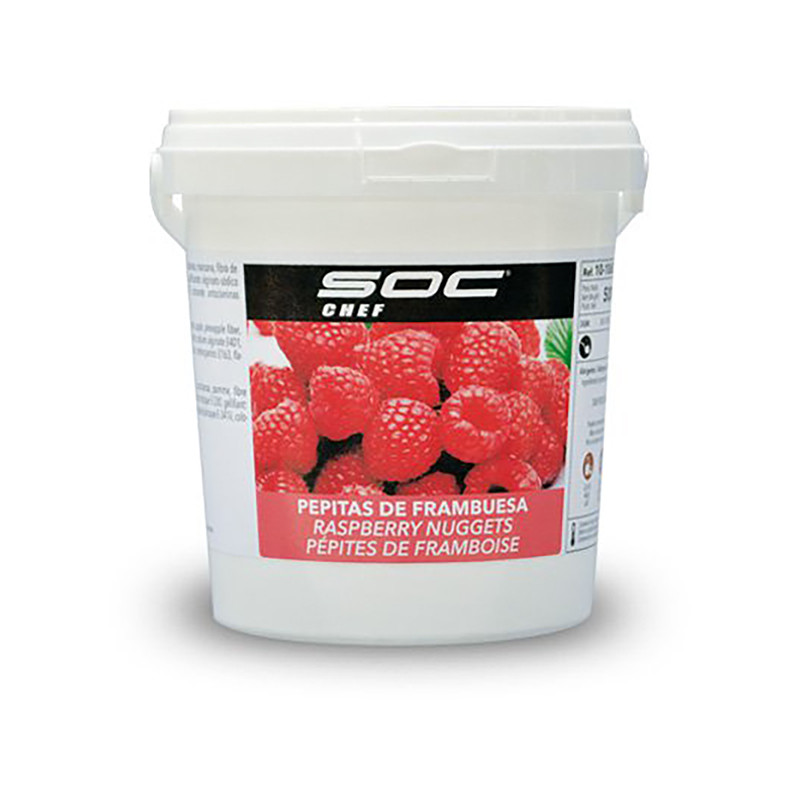 FRAMBUESA TEXTURIZADA EN PEPITAS 3/5mm CUBO 6/500gr